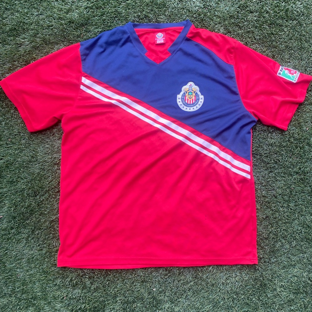Chivas de Guadalajara red and blue sportswear jersey XL #ChivasDeGuadalajara